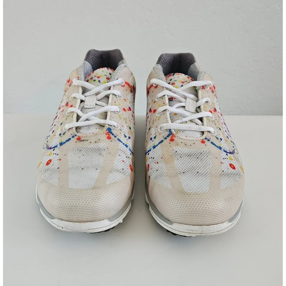 FootJoy EmPower Spikeless Golf Shoes Womens 9M Colorful Paint Splatter 98012